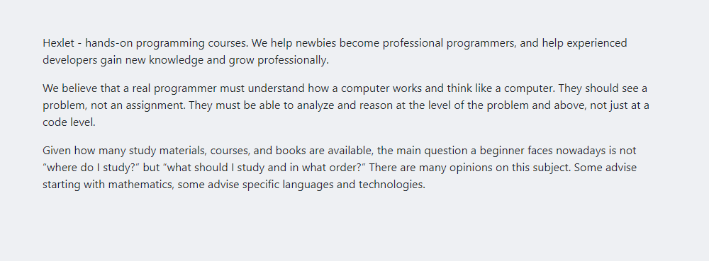 One Bootstrap column