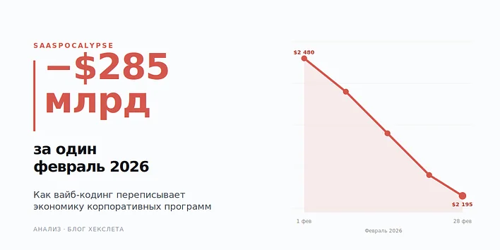 $285 миллиардов за месяц: как вайб-кодинг переписывает экономику корпоративных программ