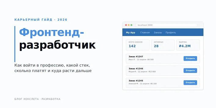 Фронтенд-разработчик в 2026: как войти в профессию и не утонуть среди одинаковых резюме