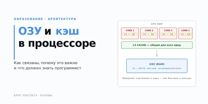 Оперативная память и кэш: как они связаны и почему это важно знать программисту