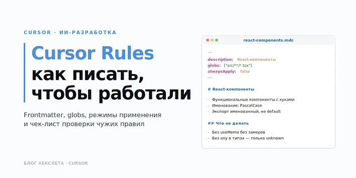 Cursor Rules: как писать правила, чтобы они реально работали