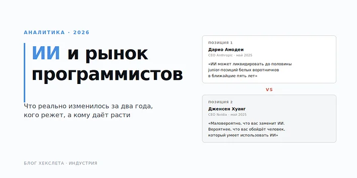 ИИ и рынок программистов в 2026: что реально изменилось