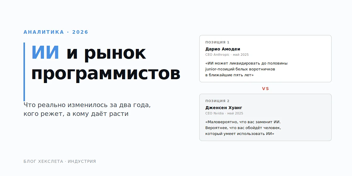 ИИ и рынок программистов в 2026: что реально изменилось