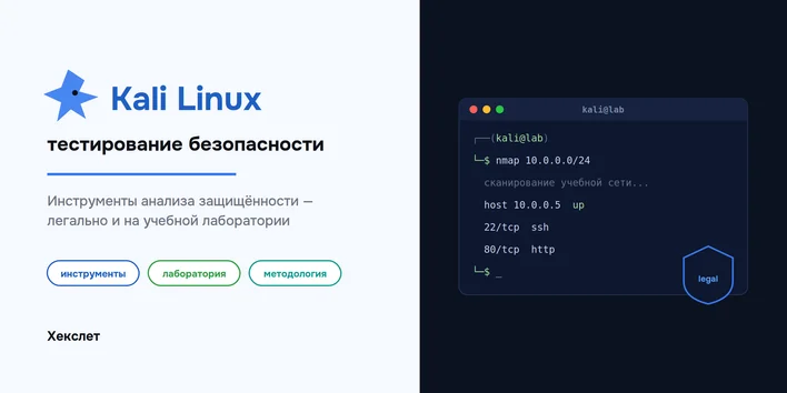 Kali Linux: тестирование безопасности — инструменты, лаборатория, методология