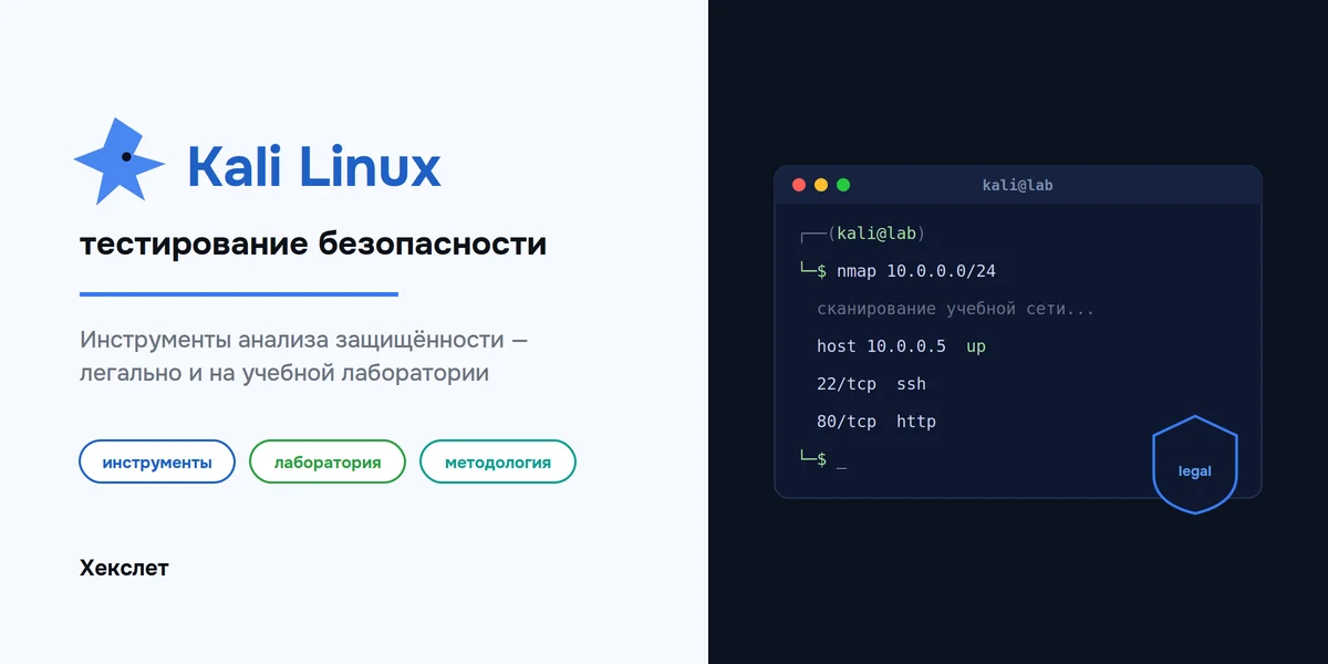 Kali Linux: тестирование безопасности — инструменты, лаборатория, методология