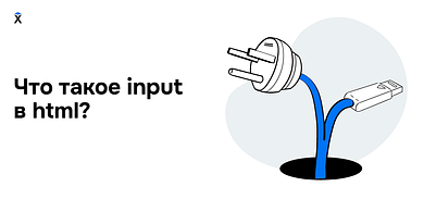 Что такое input в html?